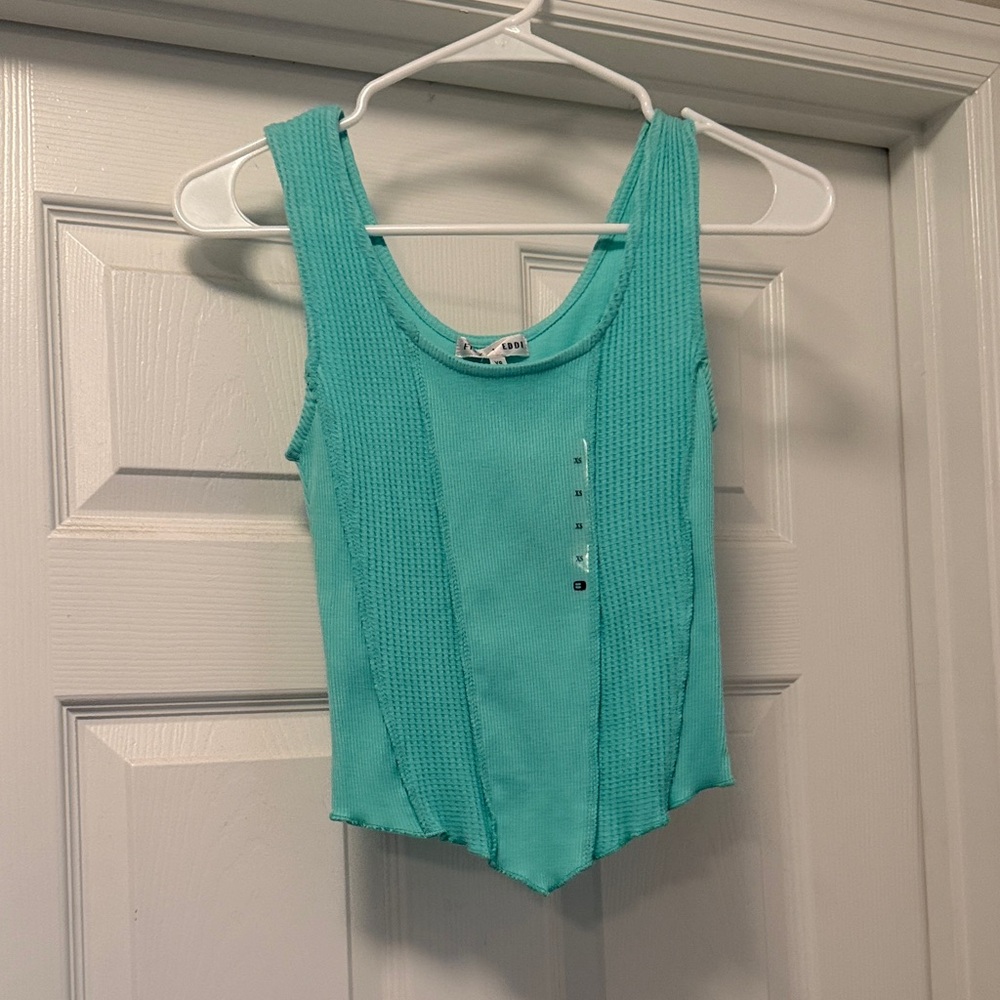 Women's Teal Knit Tank Top from buckle